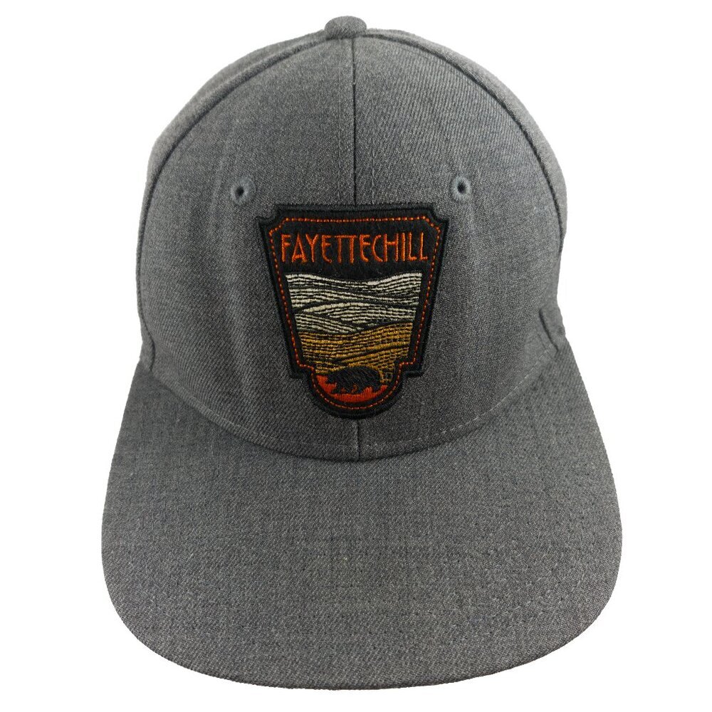 Fayettechill Hat Cap Snapback Gray With Patch Bear Rolling Hills